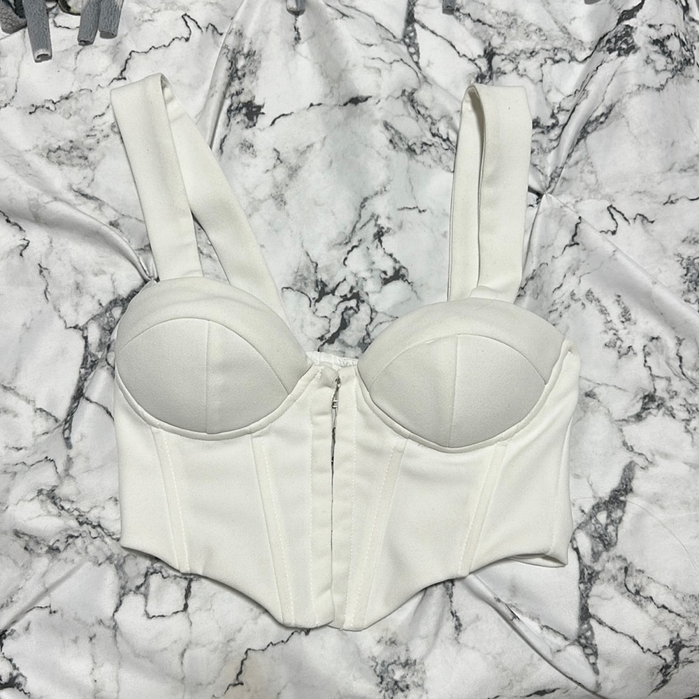 Elegant White Women's Crop Top
